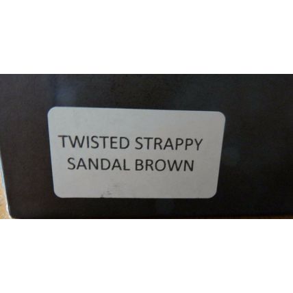 Nicole Farhi Twisted Strappy Brown Sandals EU 40 £279 BNIB