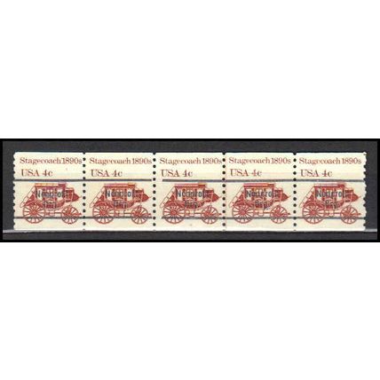 1898Ab 4c Stagecoach Fine MNH Dry Gum PNC 6/5 Gap 1L AA0069