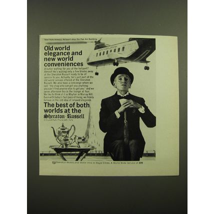 1968 Sheraton-Russell Hotel Ad - Old world elegance and new world conveniences
