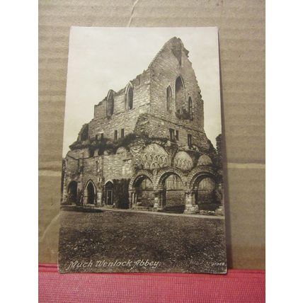 MUCH WENLOCK ABBEY, SHROPSHIRE. used antique postcard 1926 by F Frith =