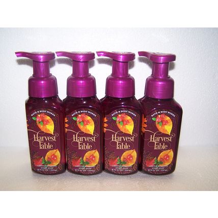 Bath & Body Works Harvest Table Citrus Cranberry Sage Gentle Foaming Soap- x4