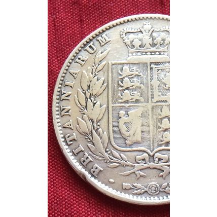 Queen Victoria 1844 Half Crown .925 Sterling Silver Coin Collectable Coin