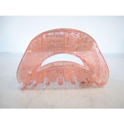 Painted marbled glitter acrylic hair claw clamp clips thin fine medium hair