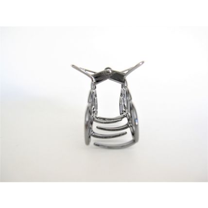 Rose gold or silver metal chain link hair claw clip jaw clip