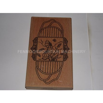 Creative Expressions Floral Wooden Backed Rubber Stamp Large HH171J New Unused
