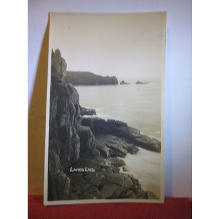 LAND'S END, Cornwall used vintage postcard 1932 postmark #