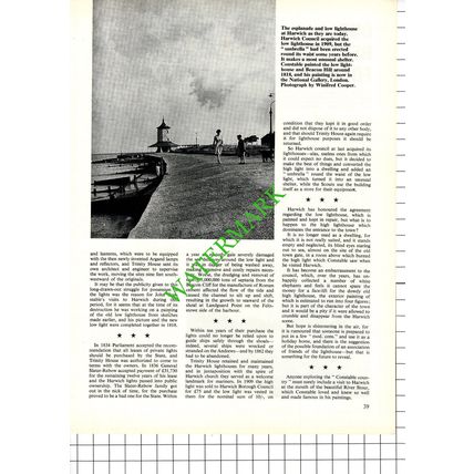 Harwich Essex John Constable - 1968 Article