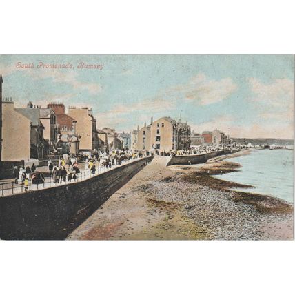 South Promenade Ramsey Isle Of Man Postcard (QIOM366)