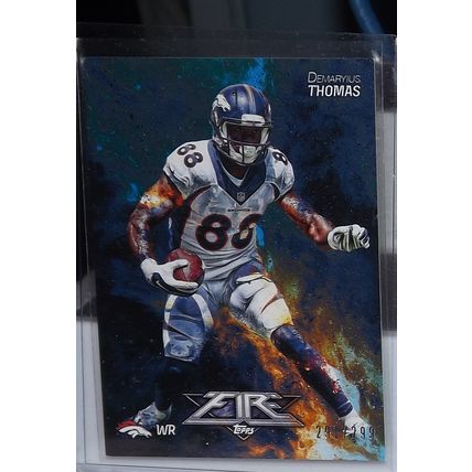 2014 Topps Fire DEMARYIUS THOMAS (Broncos) Blue #10 291/299