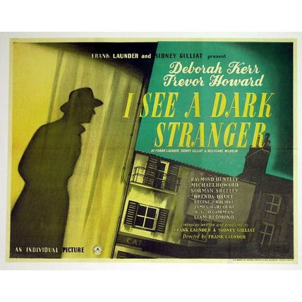 I SEE A DARK STRANGER 1946 Deborah Kerr, Trevor Howard UK HALF SHEET POSTER
