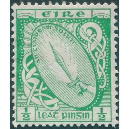 Ireland 1923 ½d bright green SG71 unused
