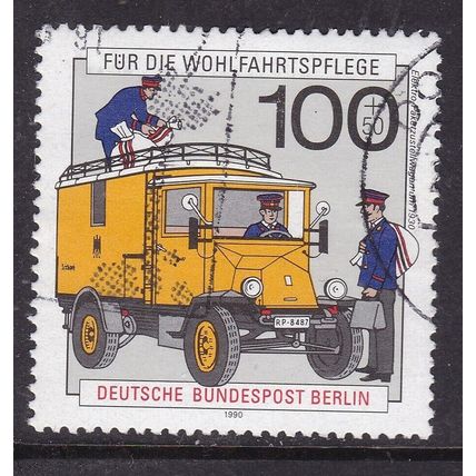 Berlin 1990 Electric Parcels Van 100 + 50pf Fine Used SG B854 VGC