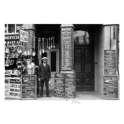pt4231 - Hants. - Cox's Car & Coach Office, Lodge Rd. Christchurch - print 6x4