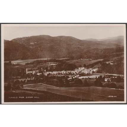 Dunkeld from Birnam Hill, Perthshire, 1929 - Valentine's RP Postcard