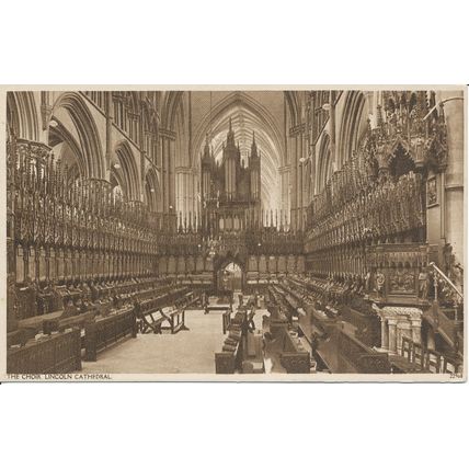 PC20888 The Choir. Lincoln Cathedral. 1951