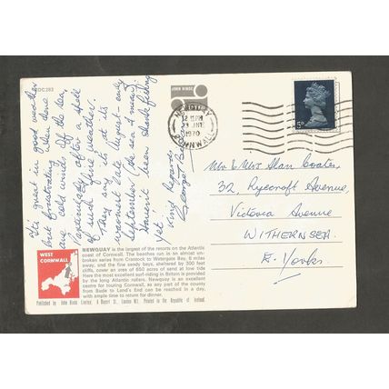 Postcard Cornwall Newquay John Hinde 2DC283 Watergate Bay