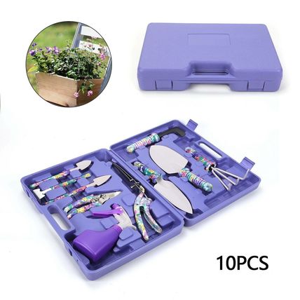 10pcs Gardening Tools Set Gift Garden Hand Tool Kit