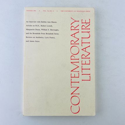 Contemporary Literature Winter 1991 Vol 32 No 4 Paperback Book