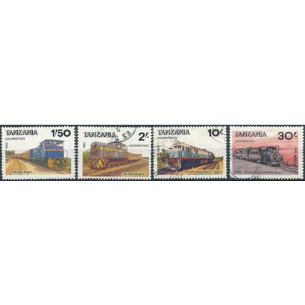 Tanzanian Railway Locomotives - Tanzania 1985 - F H & MNH - SG 445/6 & 448/9