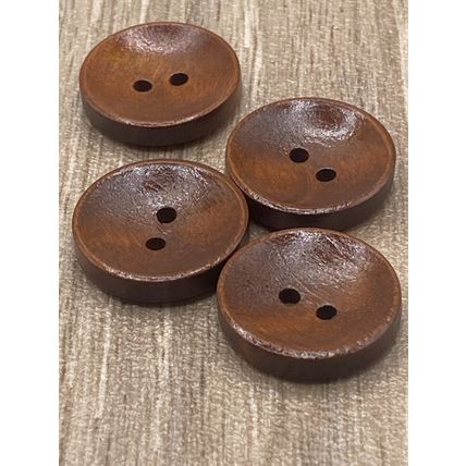 20mm Brown Wooden Buttons 2 Hole Oval Sewing Knitting Cardigan Handmade Clothing