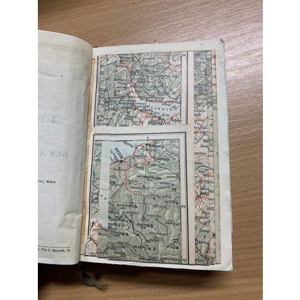 1926 "LES GUIDES BLEUS - ITALIE - DES ALPES A ROME" FRENCH TRAVEL BOOK (P4)