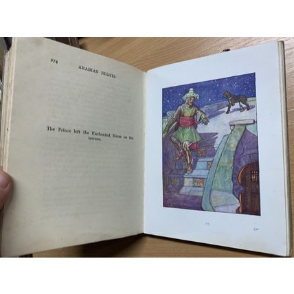 c1920 "TALES FROM THE ARABIAN NIGHTS" AE JACKSON ART FICTION ANTIQUE BOOK (P4)