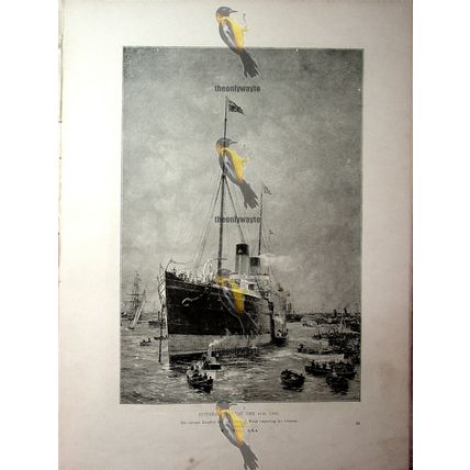 Spithead, 1889, The Teutonic, W L Wyllie, Book Illustration (Print), 1891