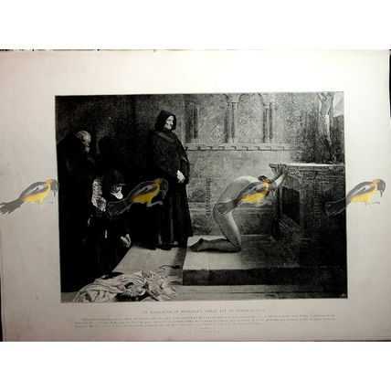 St Elizabeth Of Hungary, Renunciation, F H Calderon, Book Illustration, 1891