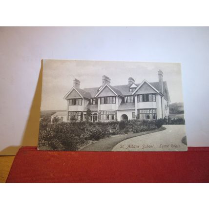 ST. ALBANS SCHOOL, LYME REGIS, Dorset unused antique postcard Dunster series =