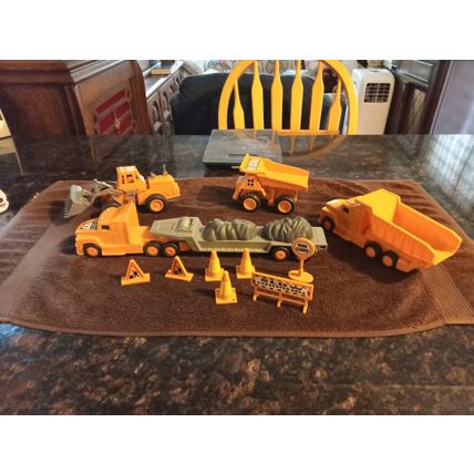 Boley Toys Construction Equipment Semi Truck & trailer Bulldozzer & Dump Trucks