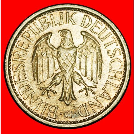 Ⰶ NOT COMMUNIST TYPE (1950-2001):GERMANY★1 MARK 1972G BADEN★LOW START★NO RESERVE