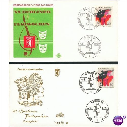 Germany FDC 1970 - SG B373 - XX Berliner Festwochen - Folklore Week