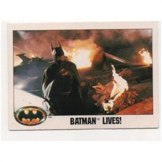 1989 Topps Batman the Movie trading card # 112 Batman Lives!