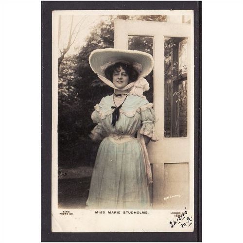 MISS MARIE STUDHOLME - NICE COLOURED PHOTO - USED