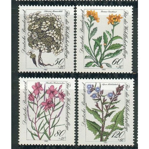 Germany 1983 - SG2038-41 - Humanitarian Relief Funds - Alpine Flowers (unused)