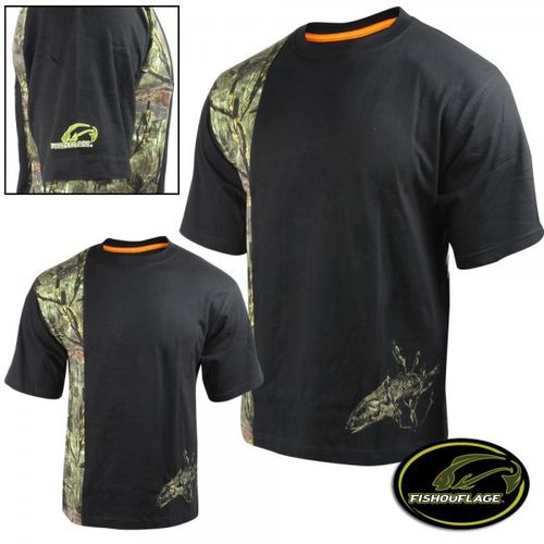 Fishouflage Cotton T-Shirt Redfish/black Large