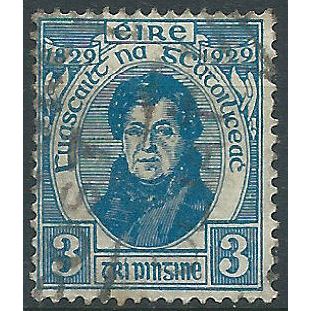 Ireland 1929 SG90 3d Blue Emancipation Good Used .. ..