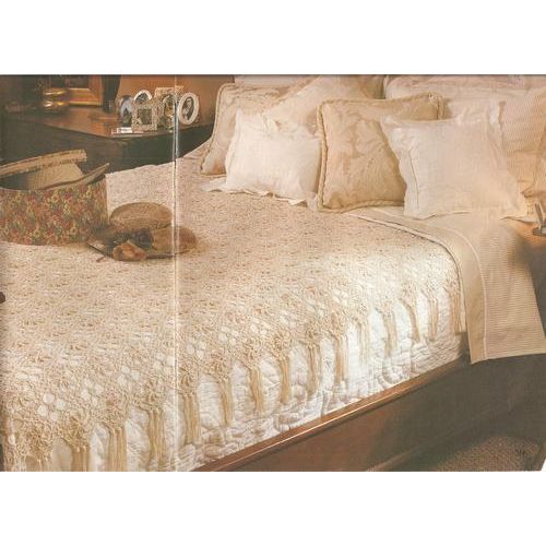 Crochet Bedspread Pattern Floral Motif Bedspread