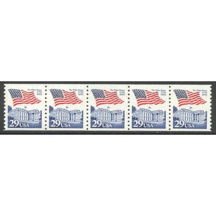 2609 29c U.S. Flag Over White House Very Fine MNH PNC 1/5 B0186