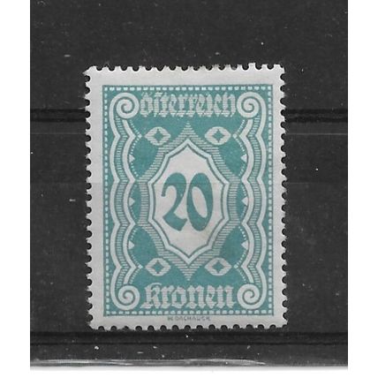 Austria.D517 20k Blue.Mounted Mint.Aug22