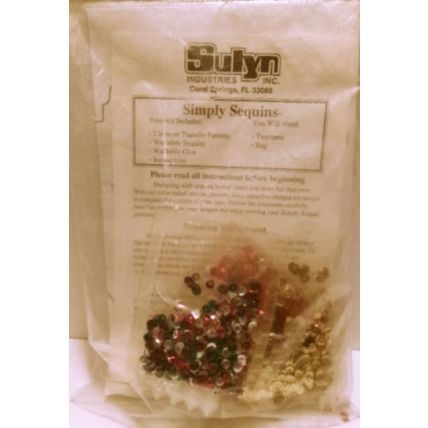 Vintage Sulyn Christmas Sequin Kit For Clothing Decoration