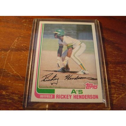 1982 Topps, HOF, RICKEY HENDERSON, A's #610, NICE card