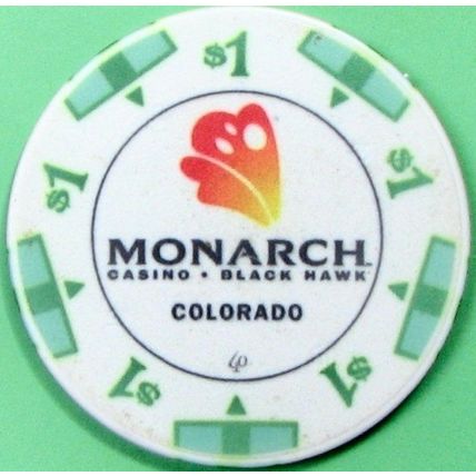 Monarch. $1 Casino Chip. W. Black Hawk, CO. Z60.