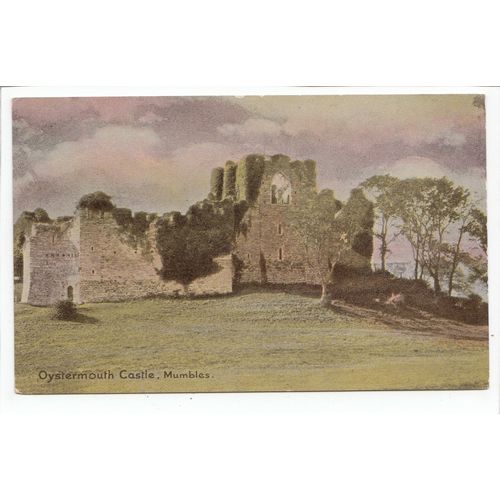Oystermouth Castle Mumbles Weekley Tale-Teller Postcard
