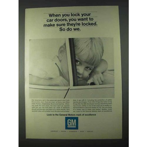 1966 General Motors Ad - Lock Your Car Doors