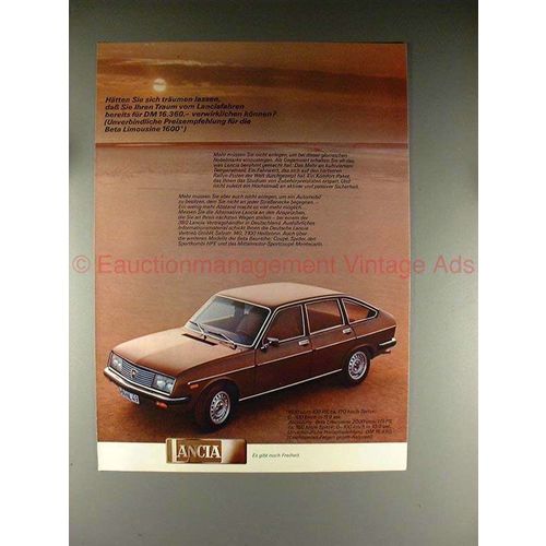 1977 Lancia Beta Limousine 1600 Ad - in German - NICE!