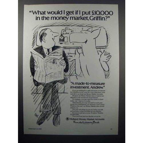 1984 Midland Bank Ad - What Would I Get, Griffin