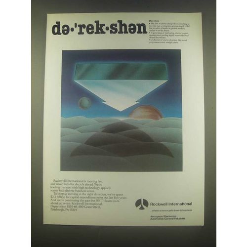 1985 Rockwell International Ad - Direction