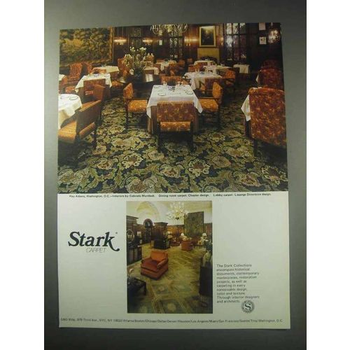 1985 Stark Carpet Ad - Chester, Losange Directoire