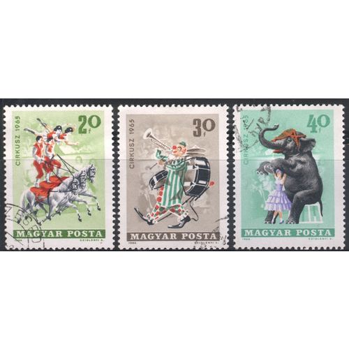 Hungary 1965 - SG2093-2095 - "Circus 1965" x 3 - used